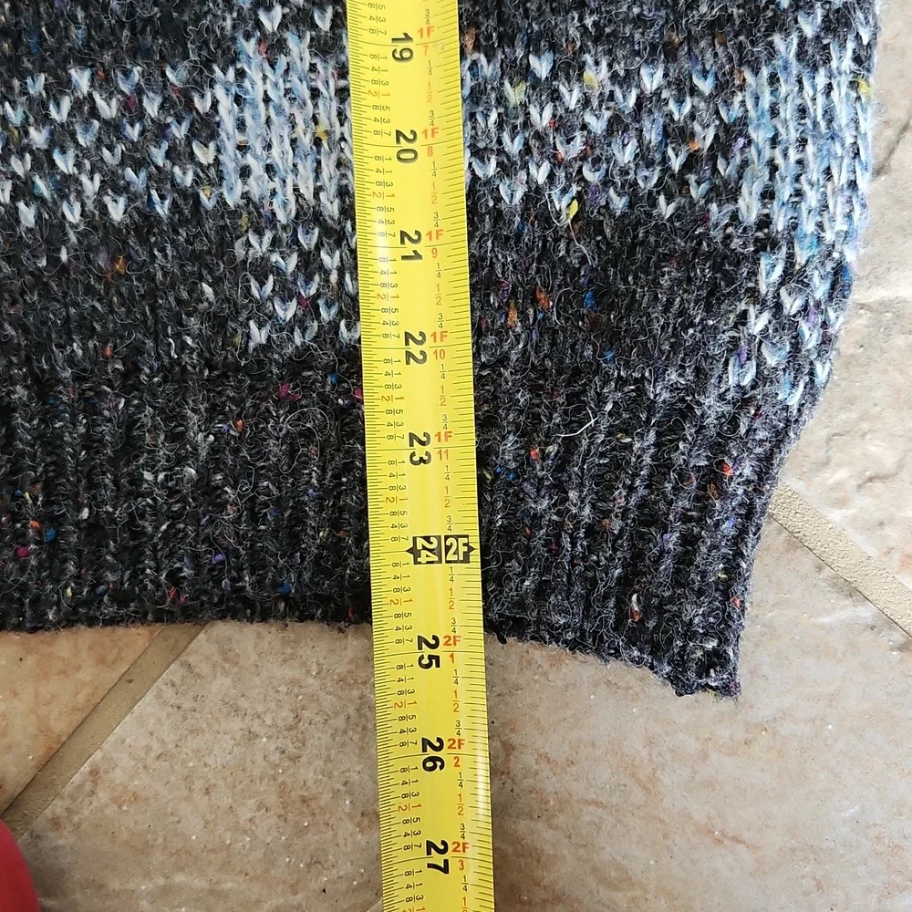 Plaid Crewneck Wool Blend Sweater Vintage Peter England - Picture 9 of 15